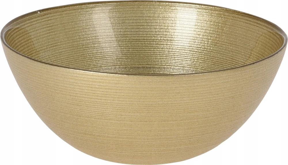 Lumarko Stiklinis dubuo 15 cm, 600 ml, auksinės spalvos