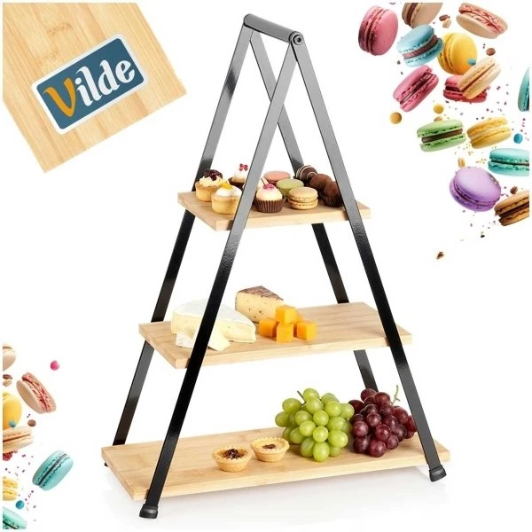 Lumarko Bambukinė trijų aukštų serviravimo lėkštė 53 cm