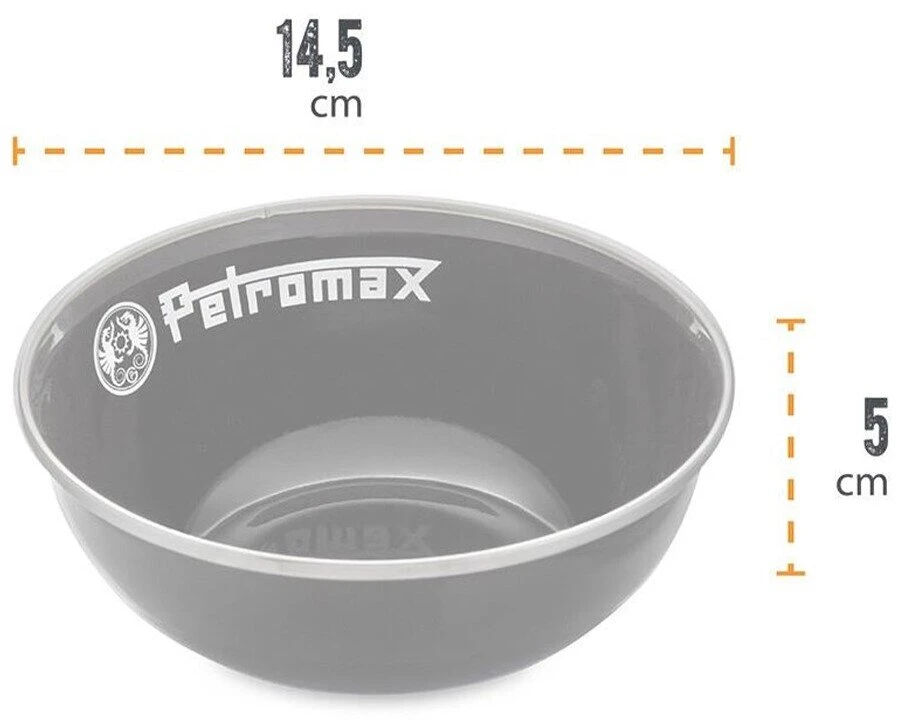 Emaliuoti dubenėliai Petromax juodi 500ml 2vnt.