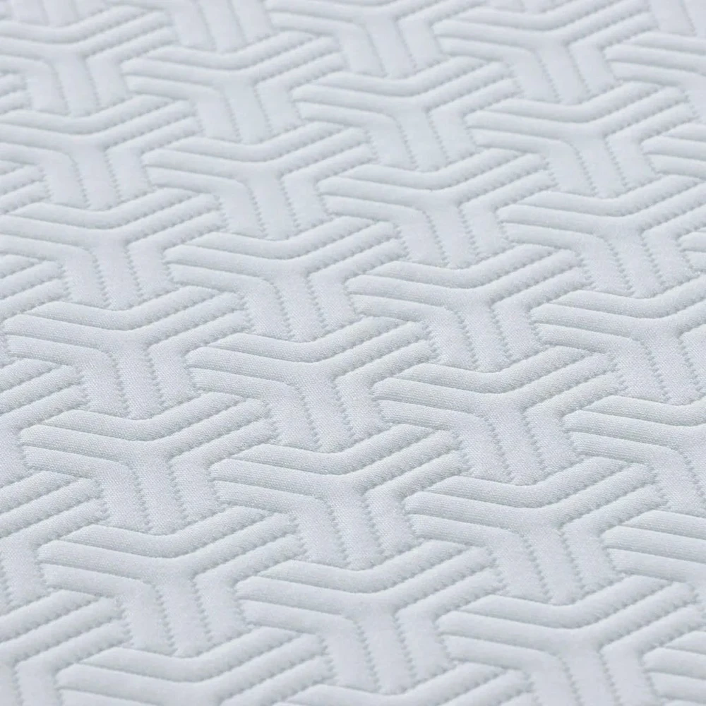 Čiužinys Balta ir pilka 120 x 200 cm Žakardinis audinys