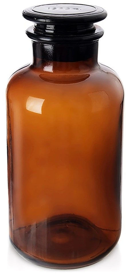 Lumarko Orion Stiklinė butelis Retro 1 L Rudas su Kamščiu