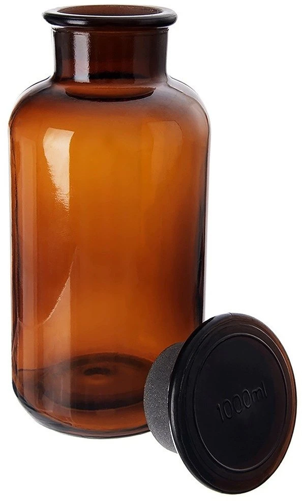 Lumarko Orion Stiklinė butelis Retro 1 L Rudas su Kamščiu