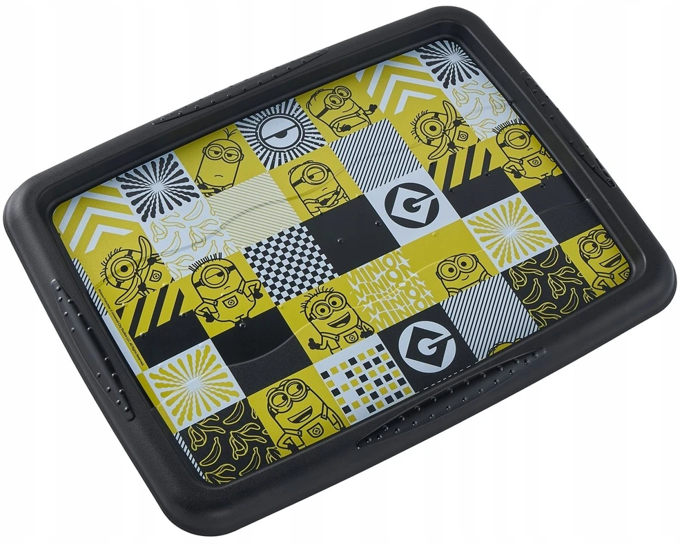 Lumarko Laikymo dėžė su dangčiu 15L Karolina „Minions Mosaic“ 38x29.5x20.5cm juodas