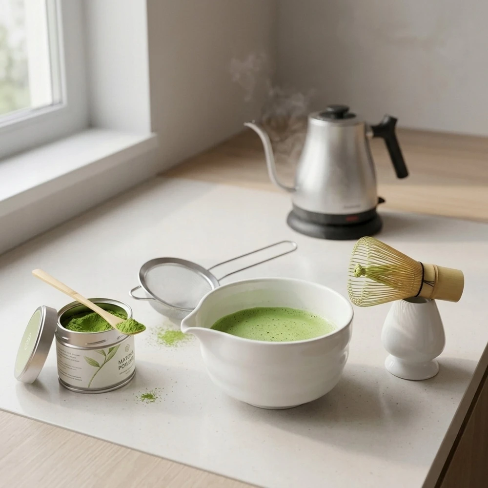 Lumarko PIECES Porcelianinis matcha rinkinys PORCE, 5 dalys