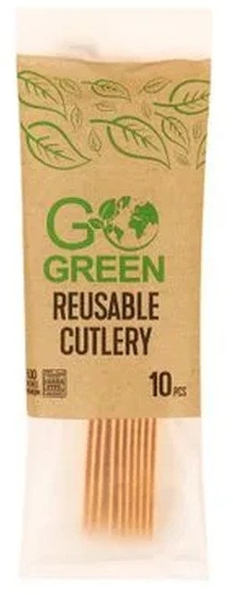 Lumarko Daugkartinio naudojimo arbatiniai šaukšteliai „Gogreen“ „Go Žalias“ 10 vnt.