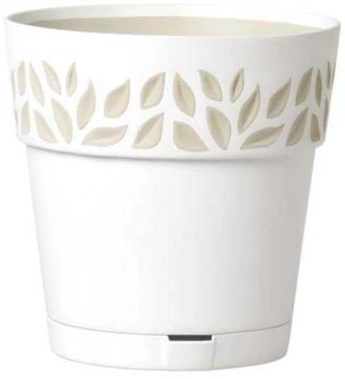 Stefanplast gėlių vazonas Liberty Ø20x19cm baltas