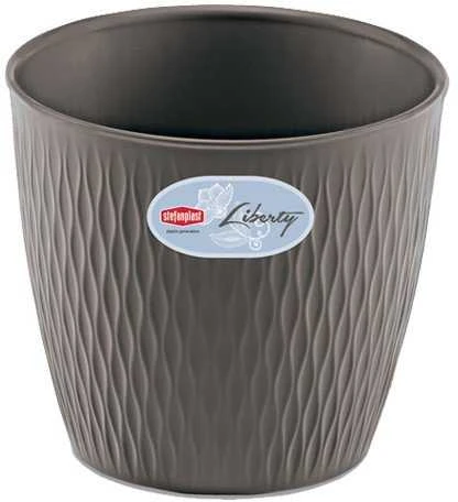 Stefanplast Vazonas Liberty Ø25x23cm rudas