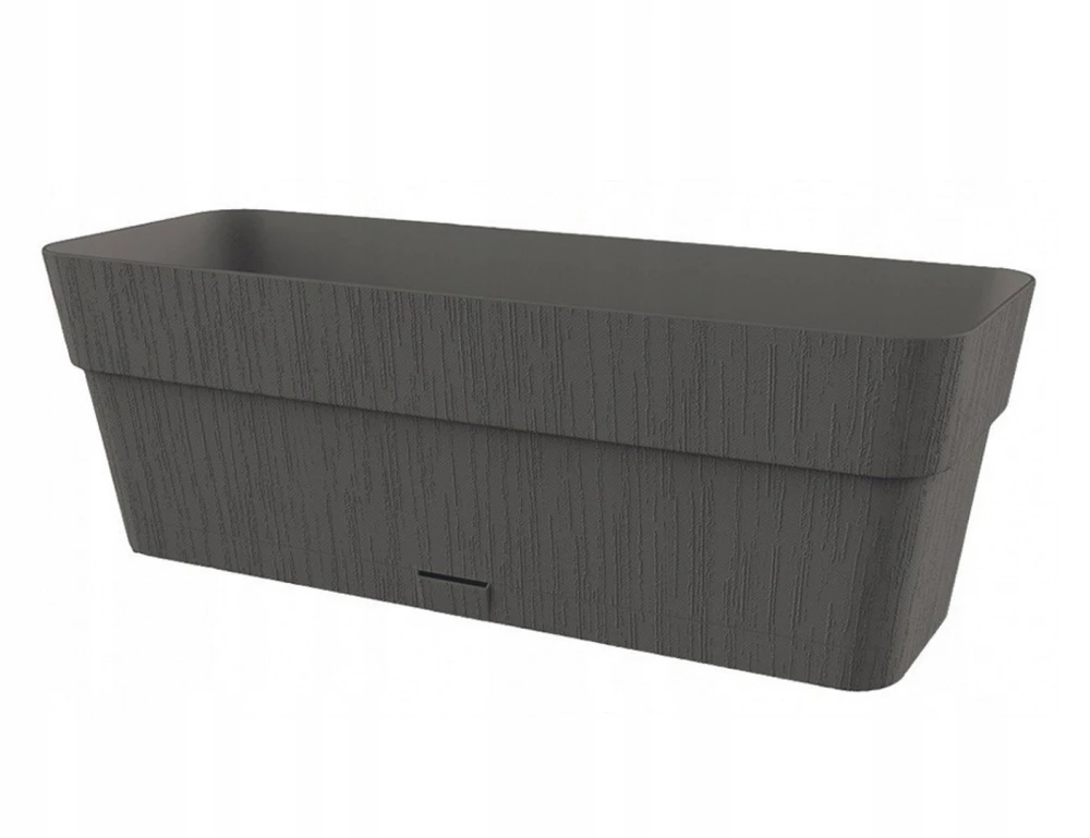 Lumarko Stefanplast gėlių dėžutė su padėklu Ethica 50x18x17cm pilka