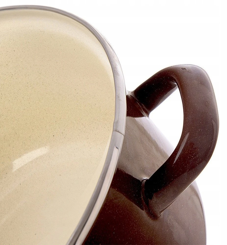 Orion Emaliuotas puodas 14 cm, 600 ml, rudas