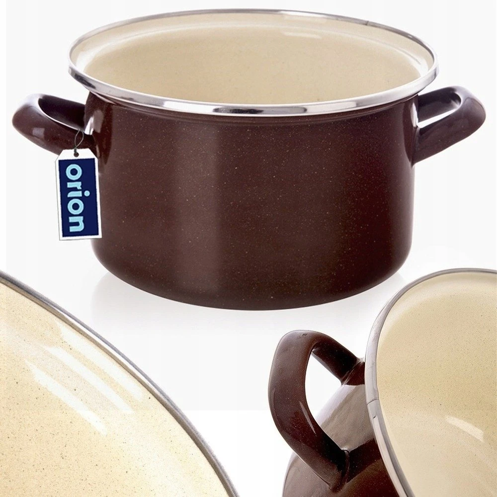 Lumarko Orion Emaliuotas puodas 18 cm, 2 l, Rudas