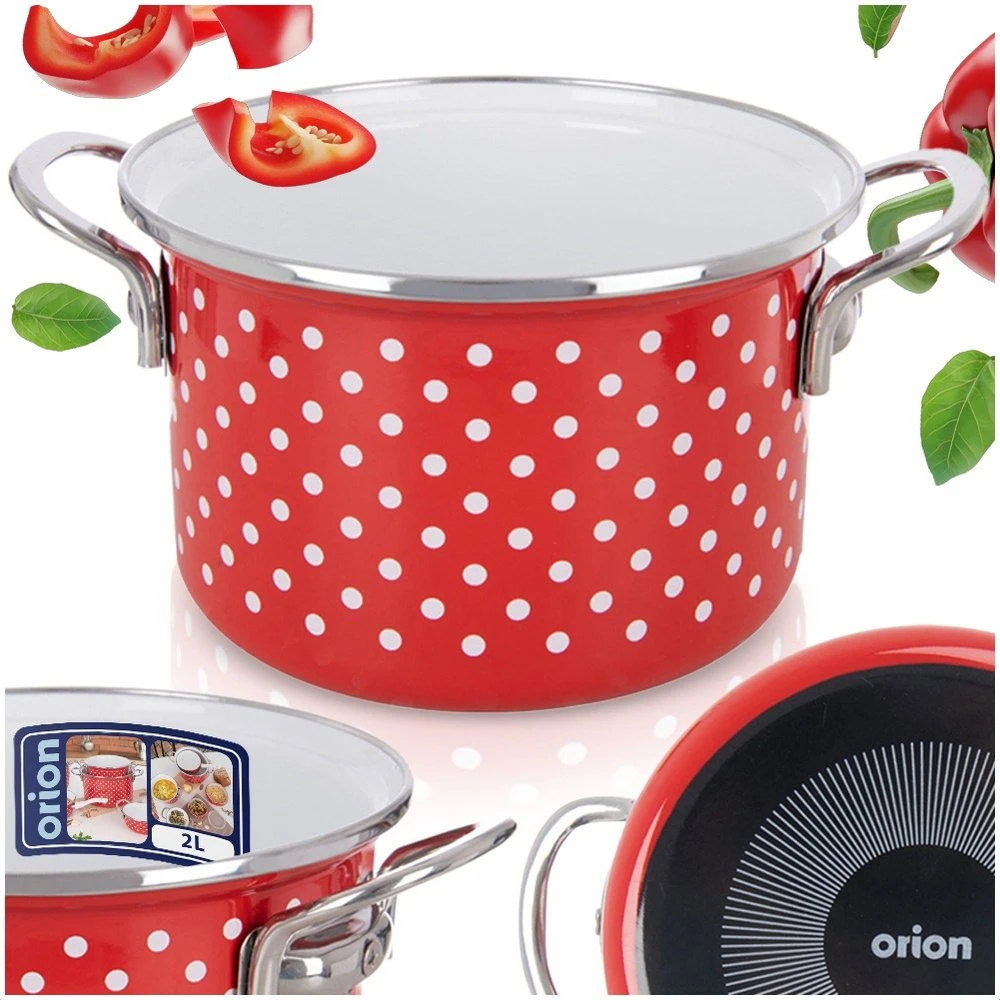 Lumarko Orion Emaliuotas puodas TECKA 18 cm, 2 l - sriuboms ir troškiniams