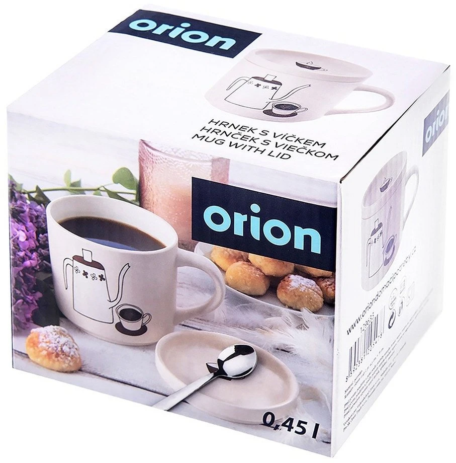 Lumarko Orion Porceliano puodelis su dangteliu 420 ml - kava, arbata