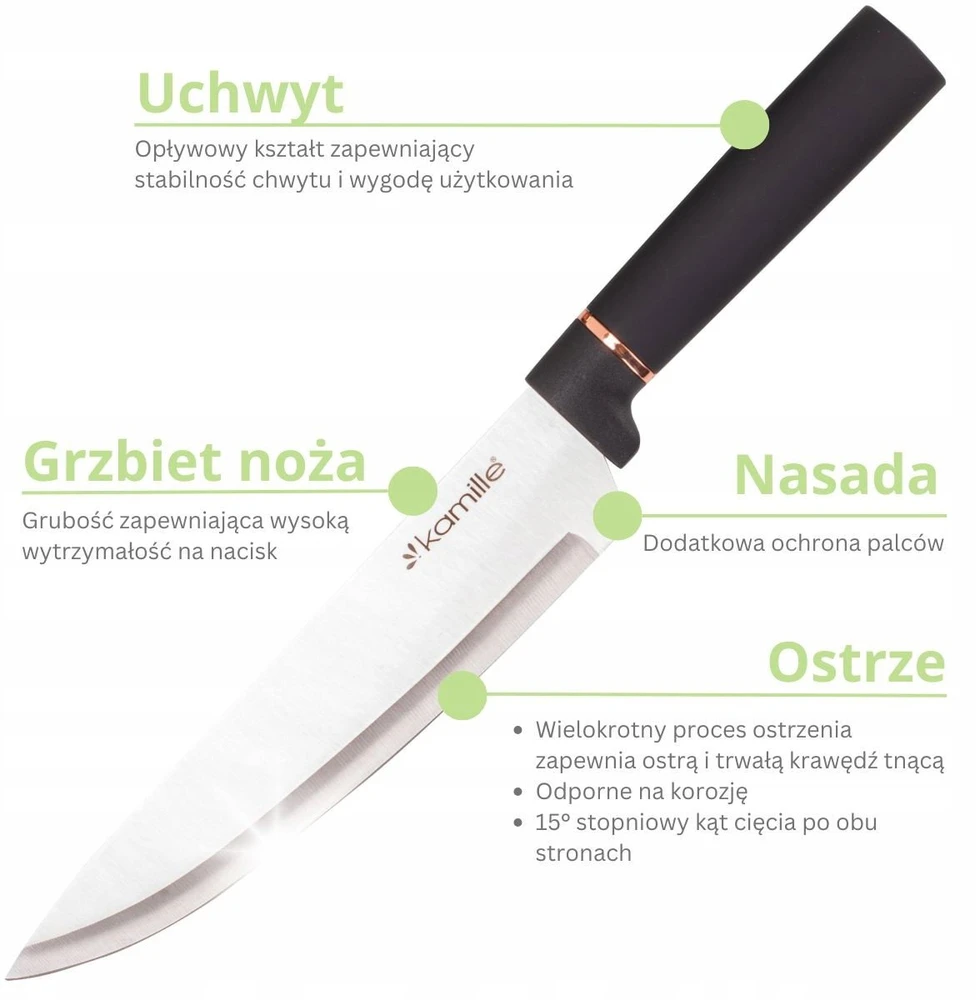 Kamille Lumarko Rinkinys 5 NOŻY 7625