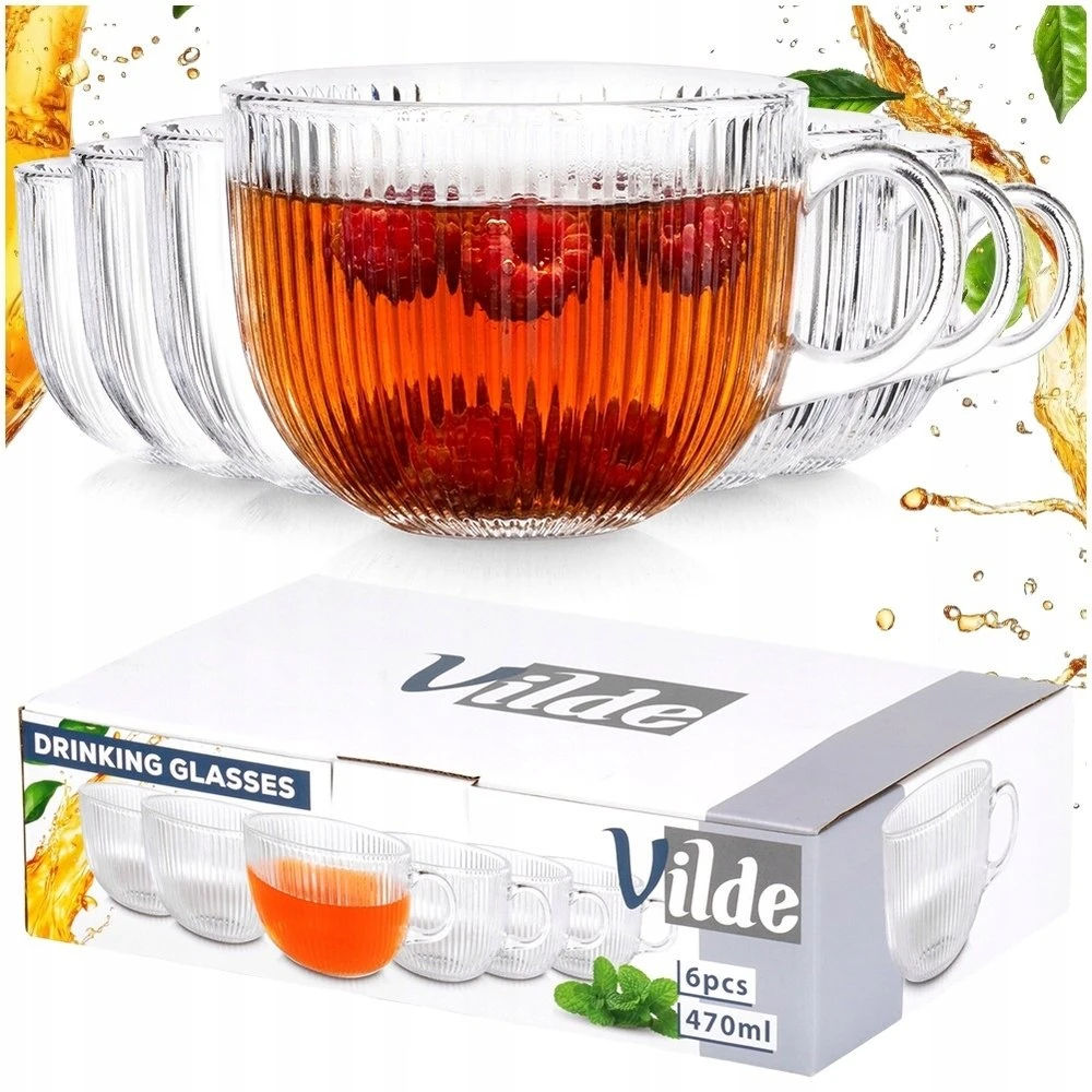 Lumarko Stiklinės kavai ir arbatai 470 ml 6 vnt.