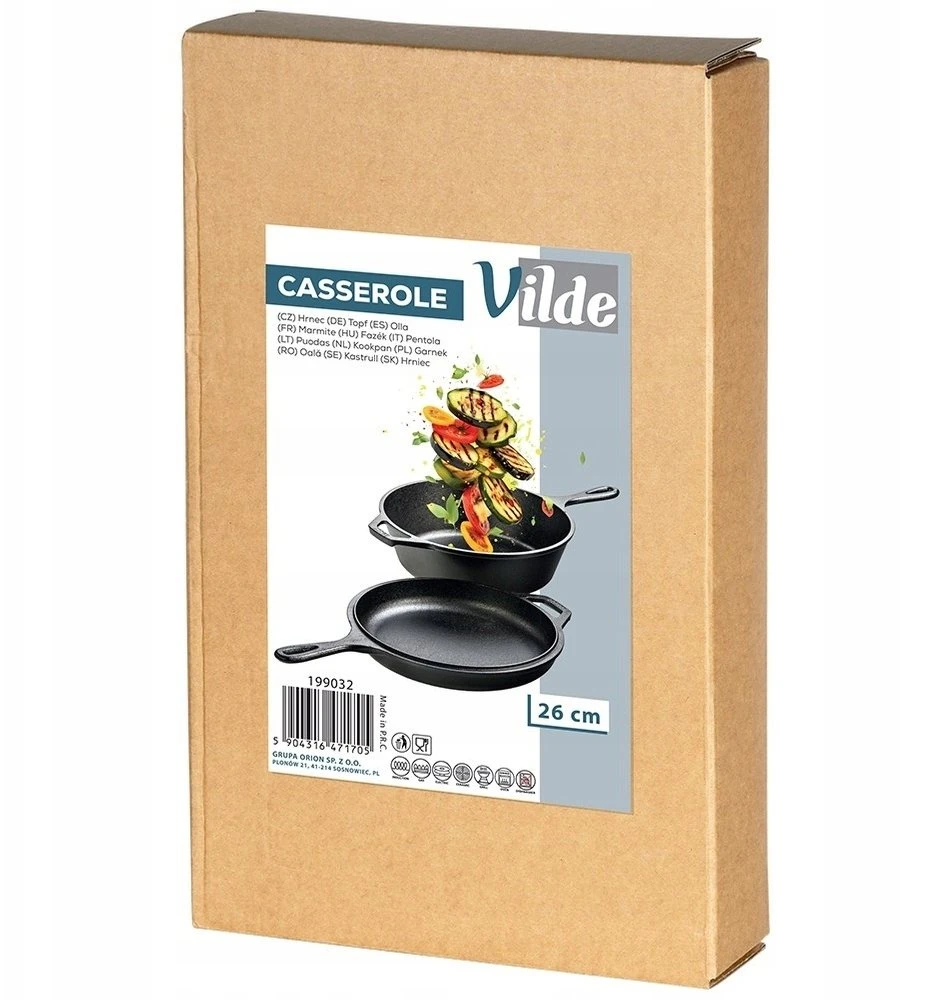 Vilde Ketaus puodas 3,5L ir keptuve 24 cm (2 dalių komplektas CAST LINE)