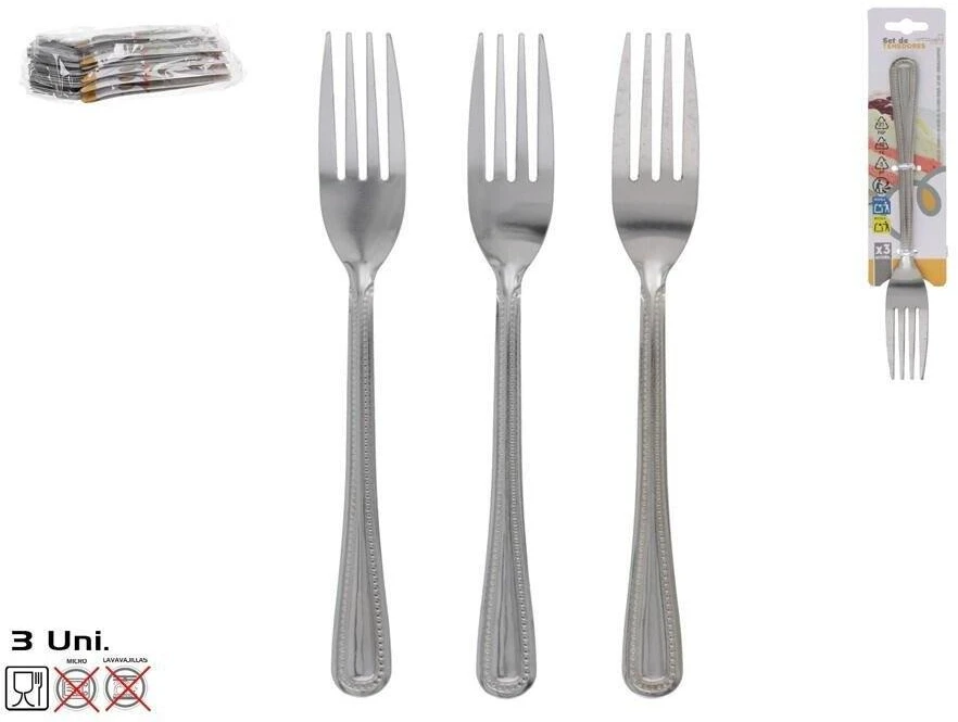 Kitchengo Be Prekinio Zenklo Šakutės, 18cm, 3vnt.