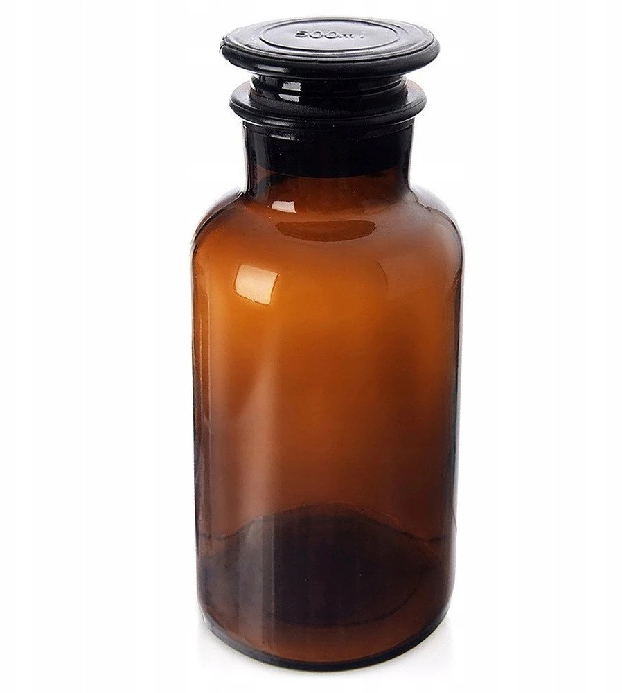 Lumarko Orion Stiklinė butelis Retro 500 ml ruda stiklas su kamščiu