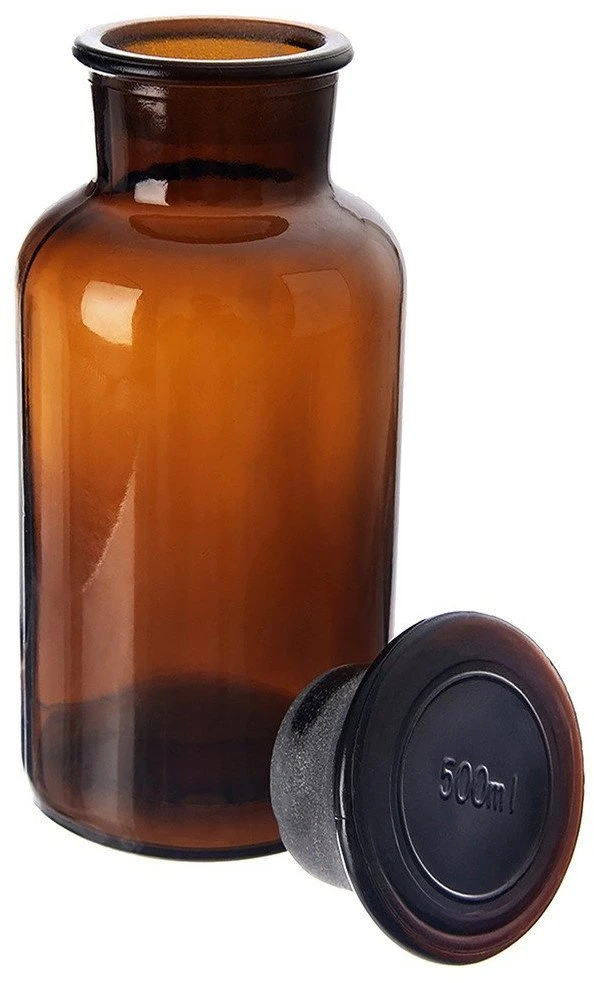 Lumarko Orion Stiklinė butelis Retro 500 ml ruda stiklas su kamščiu