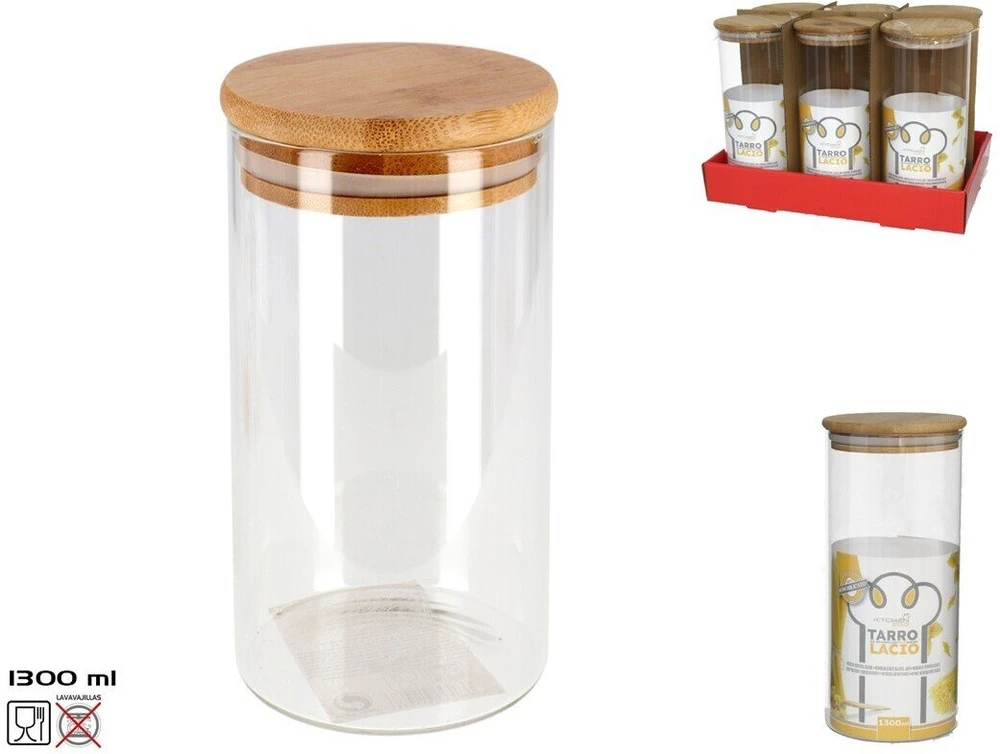 Borosilikatinio stiklo indas 1300 ml, 22,5 × 10 × 10 cm, KITCHEN&GO