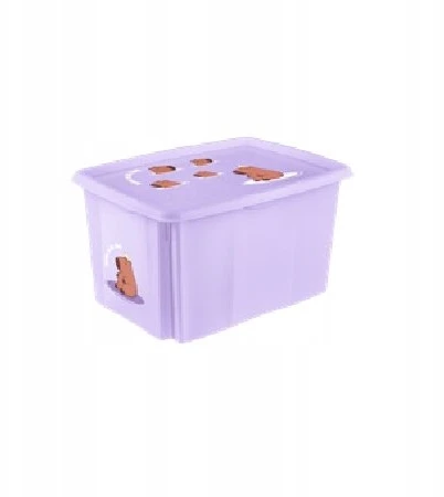 Laikymo dėžė su dangčiu Keeeper. 24 l. violetinės spalvos.