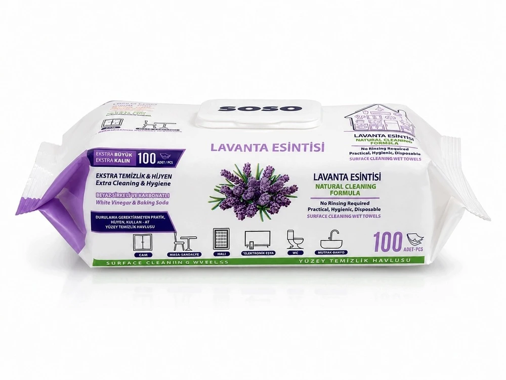 BONEYM Lumarko Surface clean wipes Lavend 100pcs
