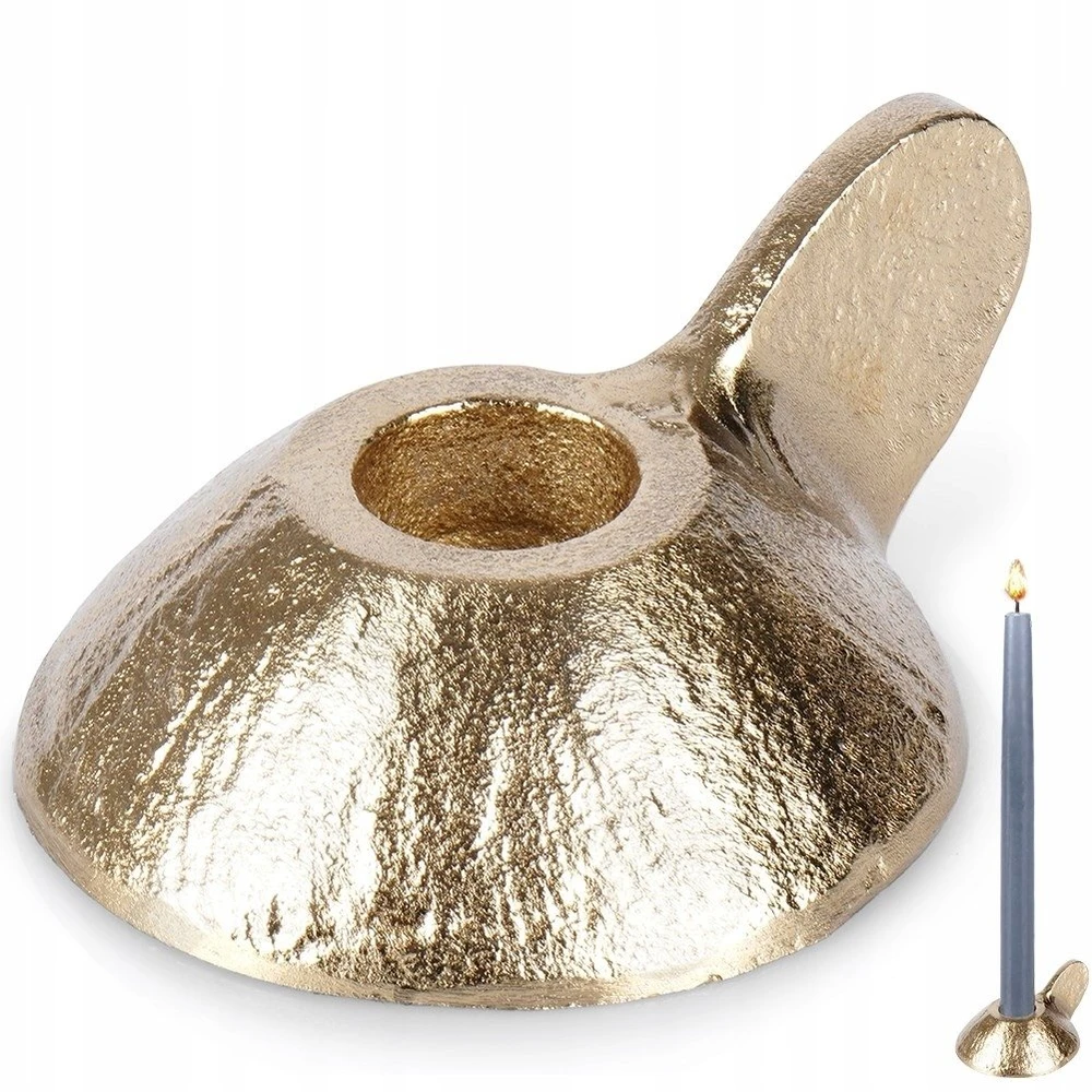 Lumarko Home Styling Collection Žvakidė Aliuminis Auksinė 9x7,5x4 cm