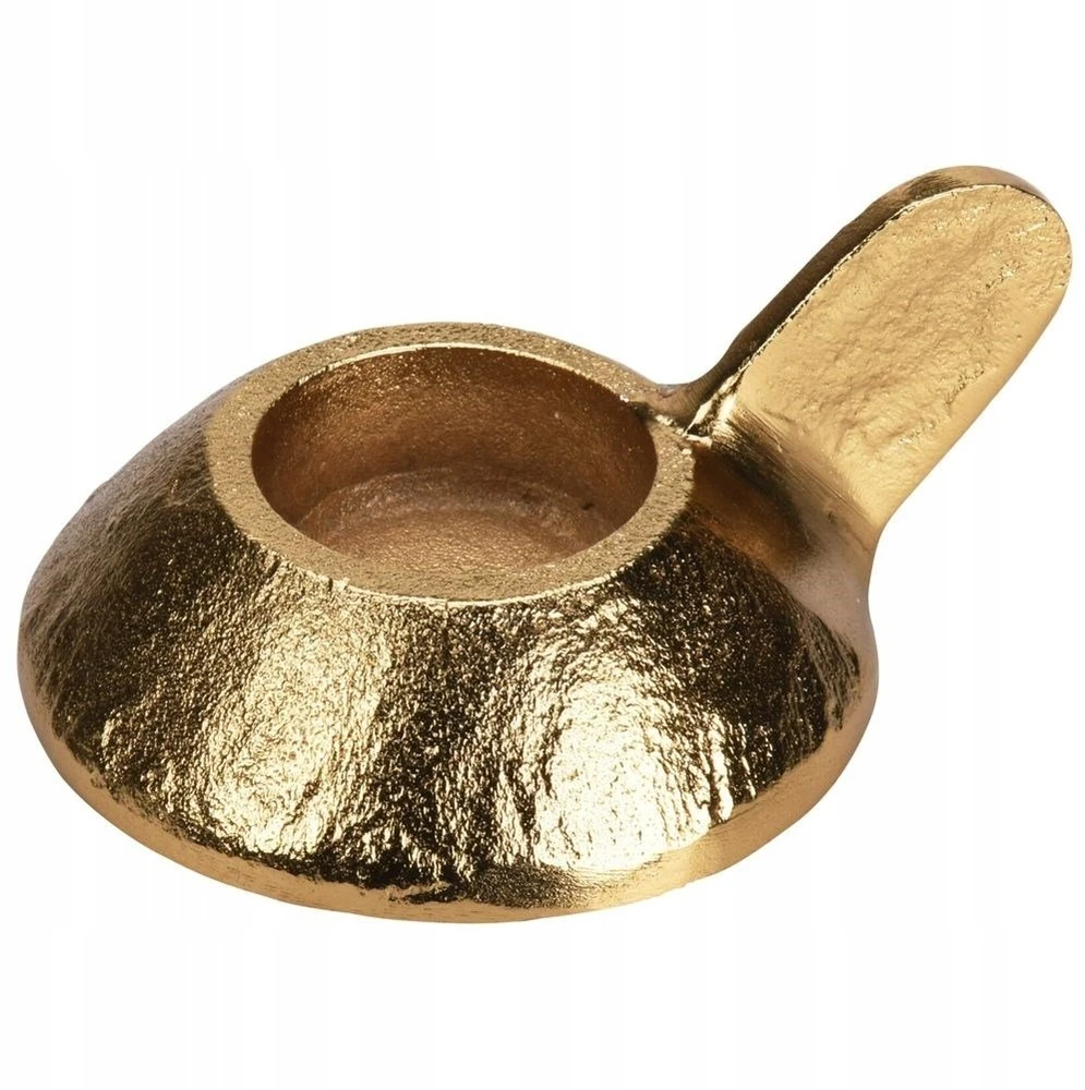 Lumarko Home Styling Collection Žvakidė aliuminė 12x9x5 cm auksinė