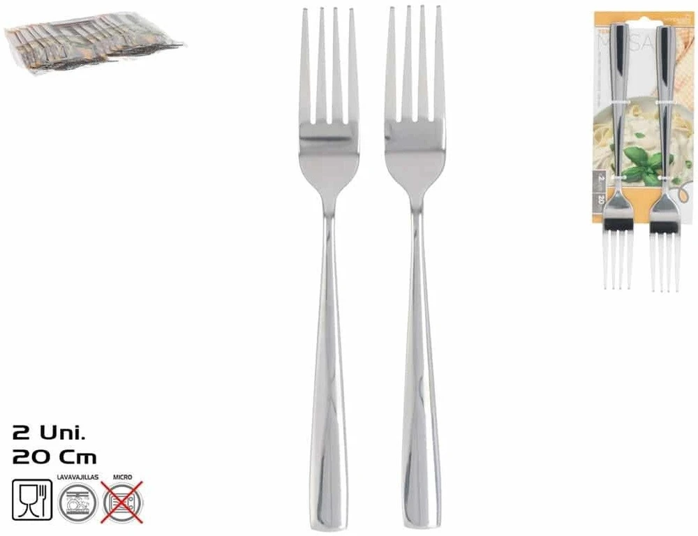 Stalo šakutė x2, 2,5 x 2 x 20 cm, KITCHEN&GO