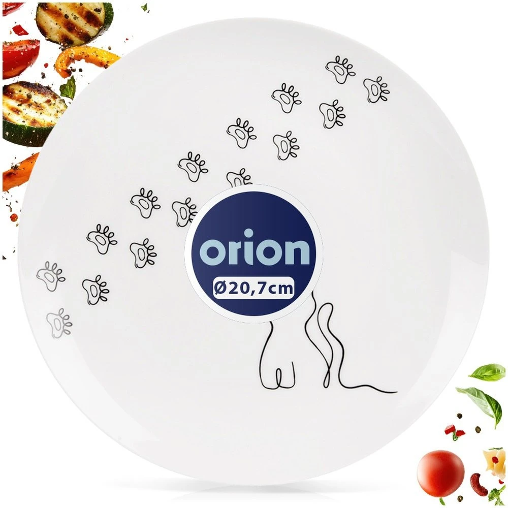 Lumarko Orion Desertinis lėkštė KOTEK 20,5 cm porcelianinė balta