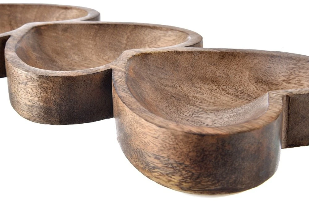 Lumarko Užkandžių lėkštė širdies formos medinė 40 × 16 cm