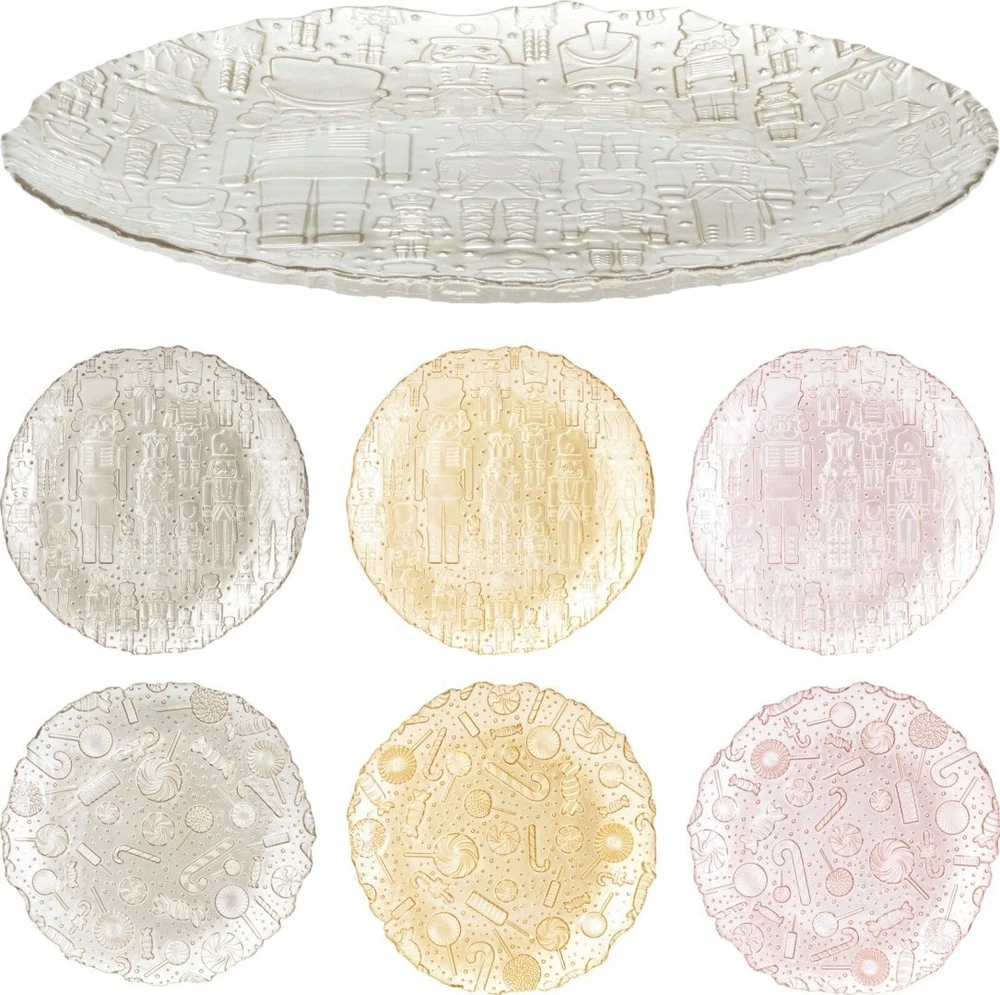 Lumarko Mondex Stiklinė lėkštė, 32 cm skersmens, 6 rūšių