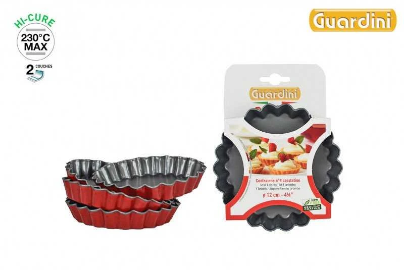 Guardini Tartlet mould set 4 pcs. Rossana Ø12x1,9cm