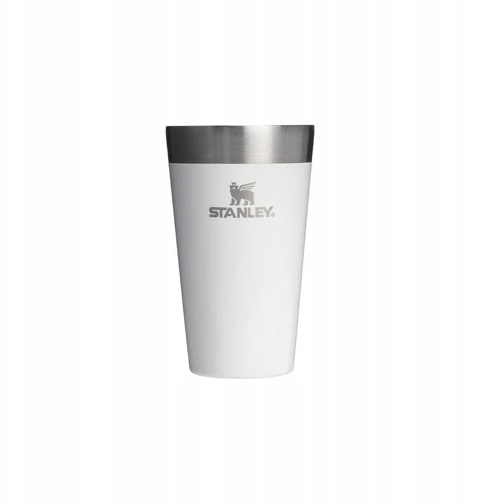 Stanley Alaus bokalas The Stacking Tumbler 0,47 l blizgus baltas