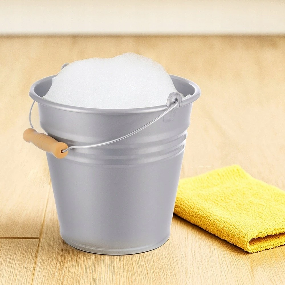 Barzdaskutė Lumarko Orion Plastikinis Kibiras 10 l - Medinė Rankena - Buitinė Priemonė