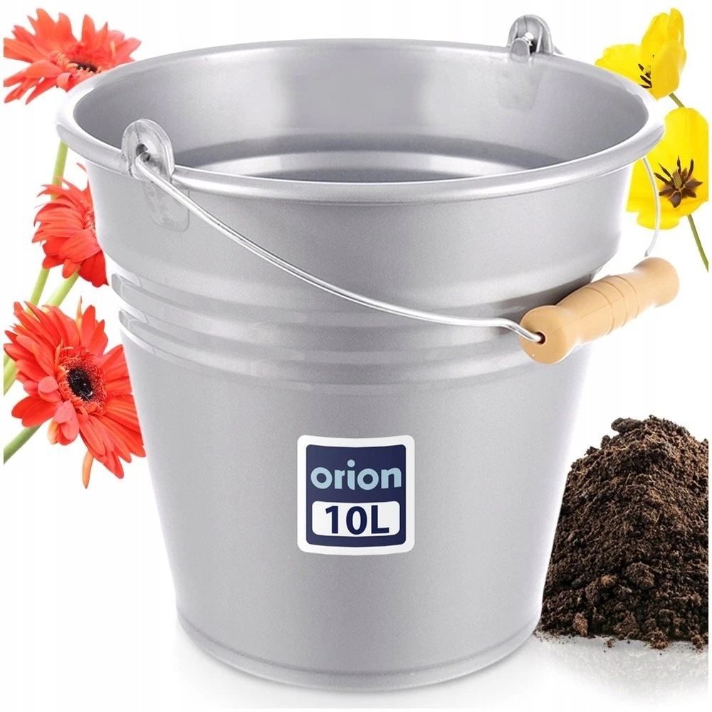 Barzdaskutė Lumarko Orion Plastikinis Kibiras 10 l - Medinė Rankena - Buitinė Priemonė