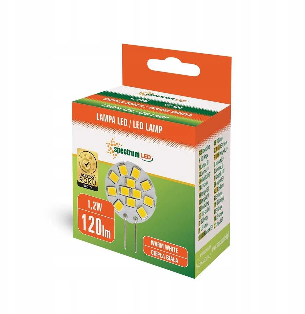 LED lemputė SPECTRUM, A60 E27 1.8W 2700K 80LM AMB MAG