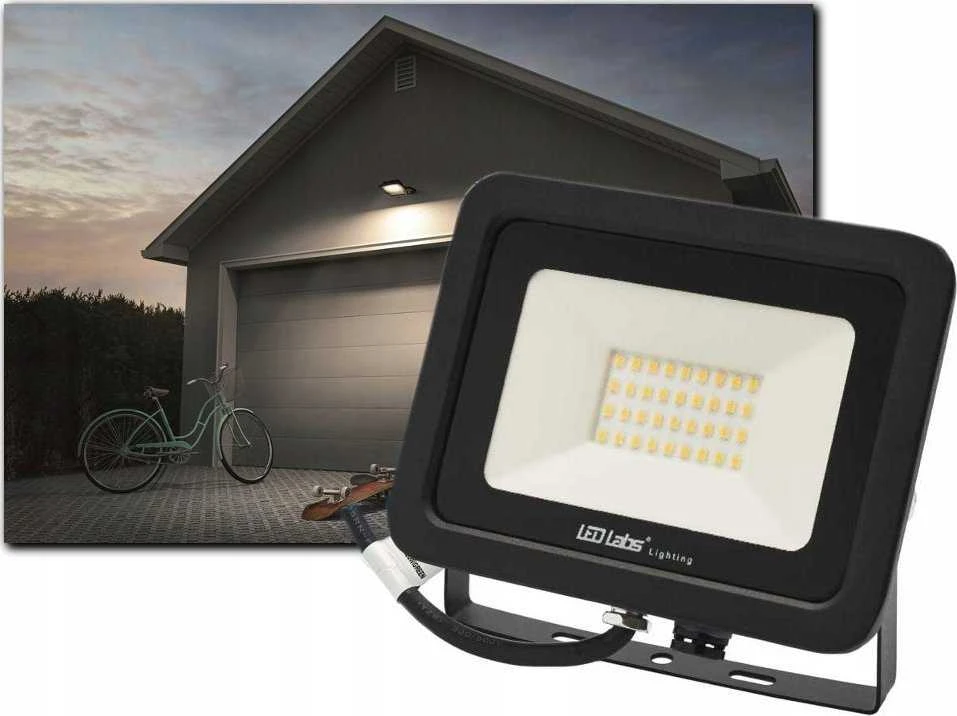 Lumax Prožektorius LED FLOODLIGHT 50W 4250lm 4000K IP65 neutraliai balta NW juodas 3 metų garantija LED LabsFAROFORM