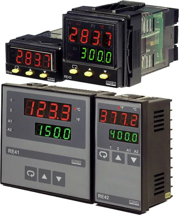 Lumel Programuojamas valdiklis Maitinimo šaltinis 90-264V AC universalus įėjimas 1 relės 2A išėjimas 2 / signalizacija 2 relės signalizacija 1
