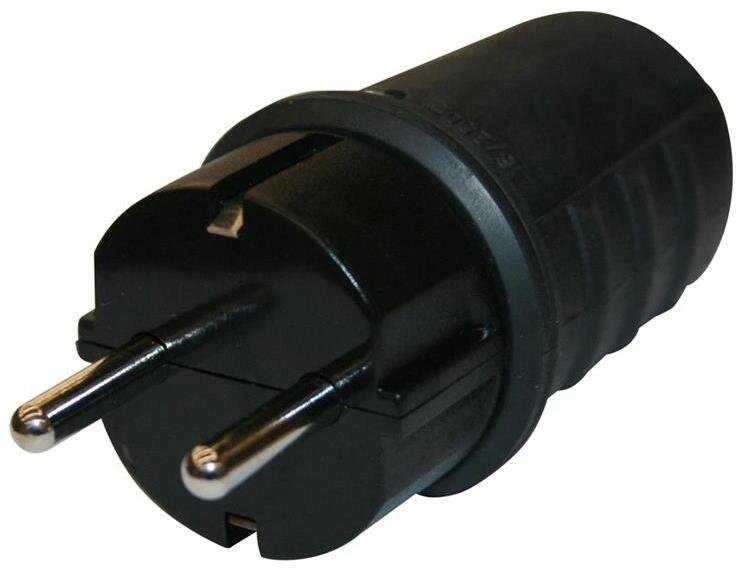 N_L Kištukas N&L, 3P, 16A, 250V, IP44, juodos spalvos