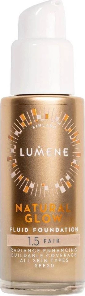 „Lumene Natural Glow“ skystas makiažo pagrindas SPF20 1.5 Fair 30ml