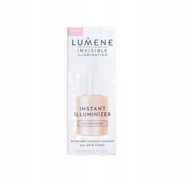 Lumene Invisible Illumination Instant Illuminizer skysta švytėjimo suteikianti priemonė, atspalvis: Golden Hour, 15 ml
