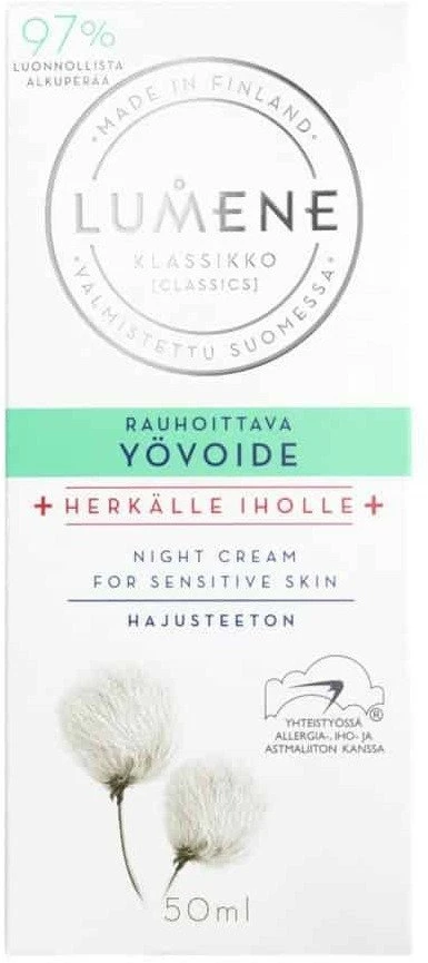 Lumene Klassikko raminantis naktinis kremas jautriai odai 50 ml