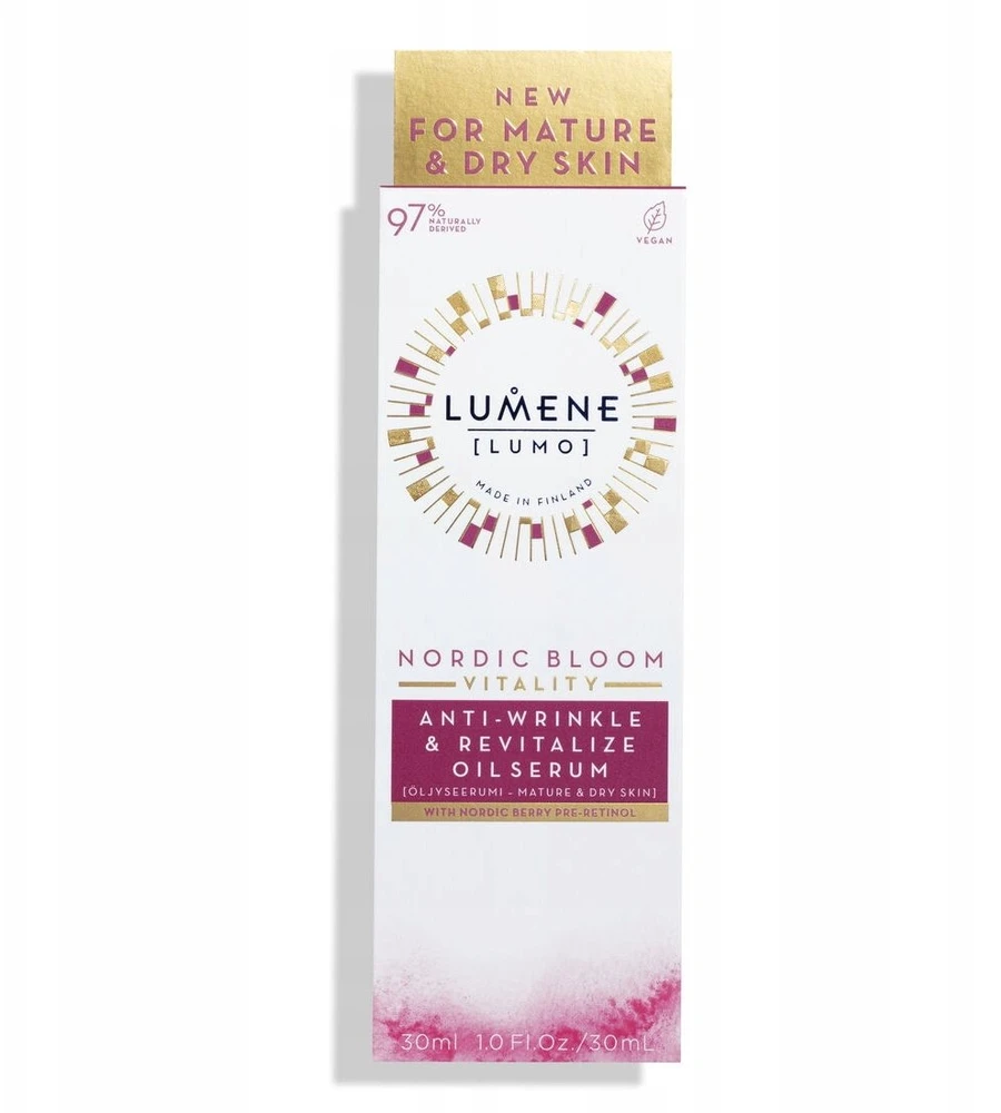 Lumene Nordic Bloom [Lumo] Vitality priešraukšlinis-atsinaujinantis serumas su aliejumi 30 ml