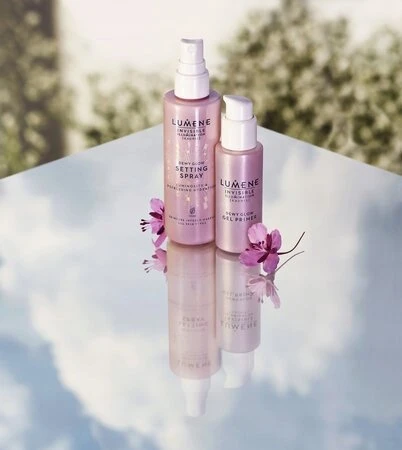 Lumene Invisible Illumination Dewy Glow Setting Purškiklis daugiafunkcinis makiažo purškiklis, 100 ml