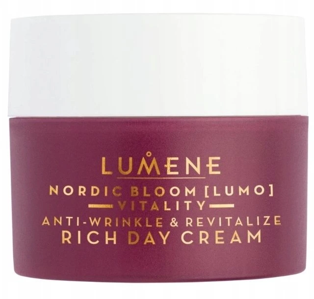 Lumene Nordic Bloom [Lumo] Vitality priešraukšlinis atgaivinantis turtingas dieninis kremas 50 ml