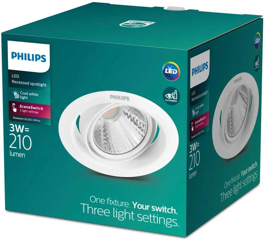 Philips Montuojamasis šviestuvas POMERON 59554 3W 4K LED DIM