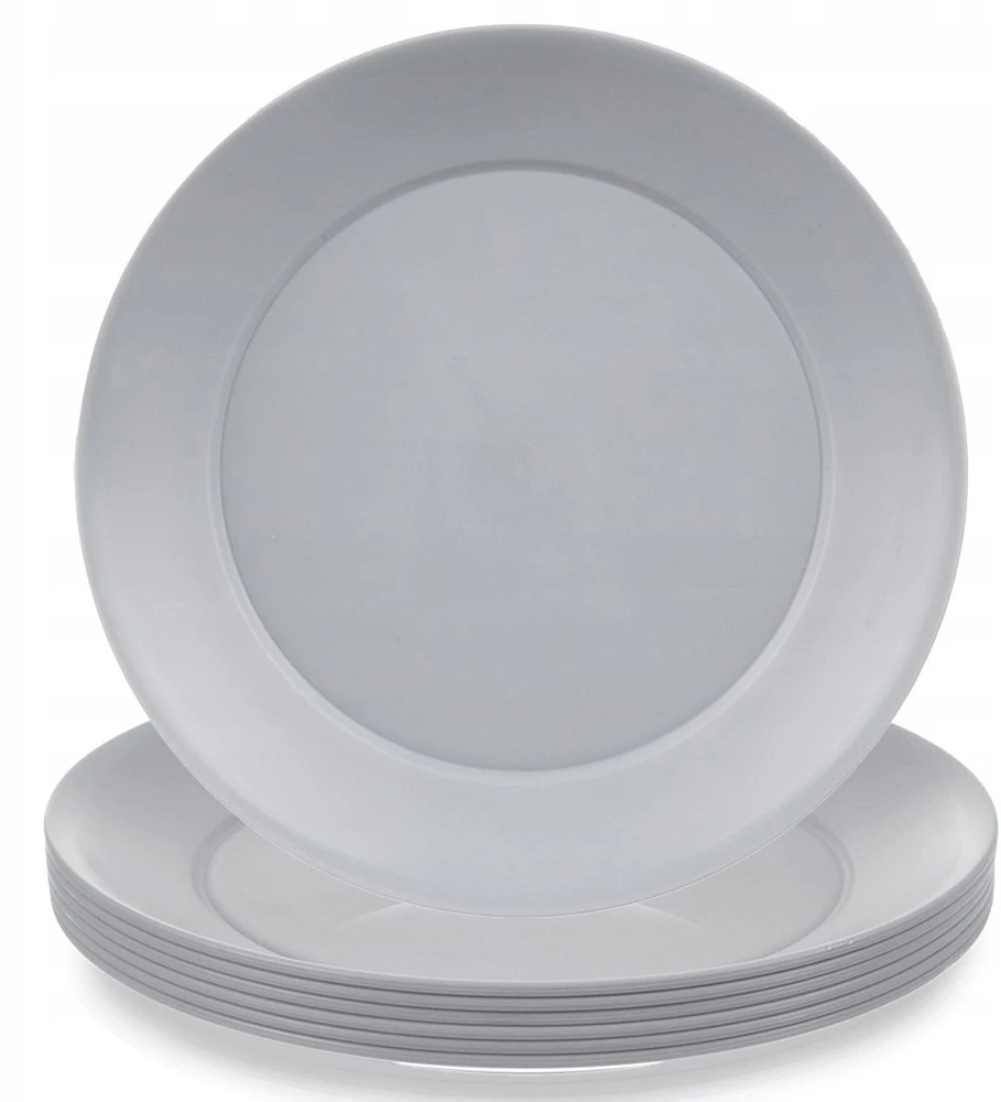 Luminarc Desertinės plastikinės lėkštės pilkos 20,5 cm 6 vnt.