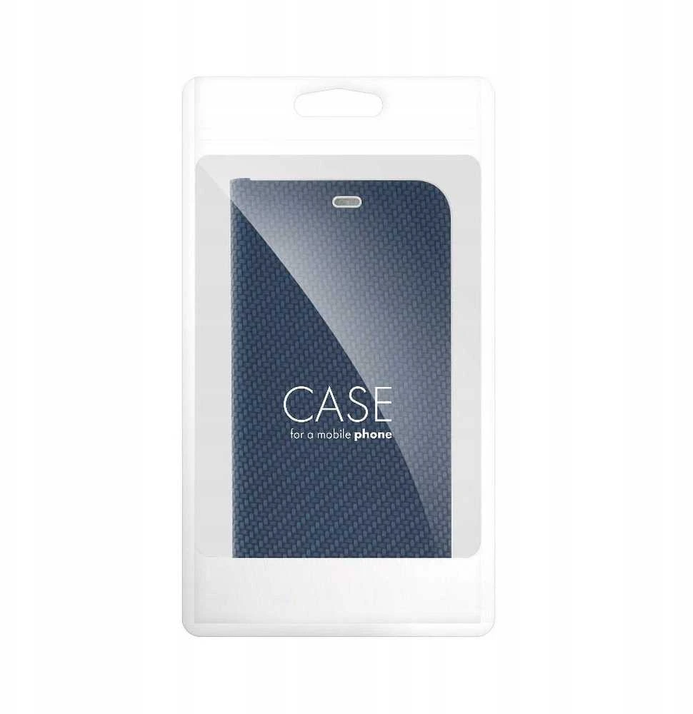 Dėklas Oem LUNA Book Carbon skirtas Samsung Galaxy A06 mėlynos spalvos