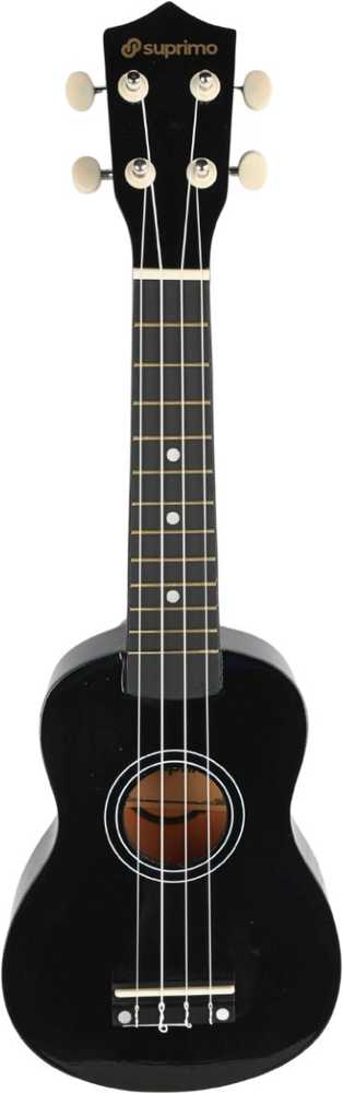 Luna Guitars SUPRIMO UK21 BK sopraninė ukulelė, 21", juoda, medinė