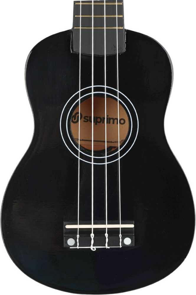 Luna Guitars SUPRIMO UK21 BK sopraninė ukulelė, 21", juoda, medinė